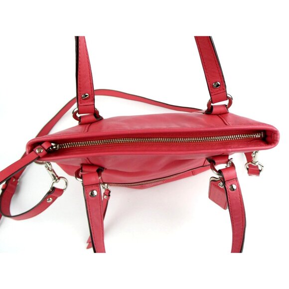 Coach Daisy Mia Coral Leather Shoulder Bag Crossbody Purse F23901 - Picture 7 of 16